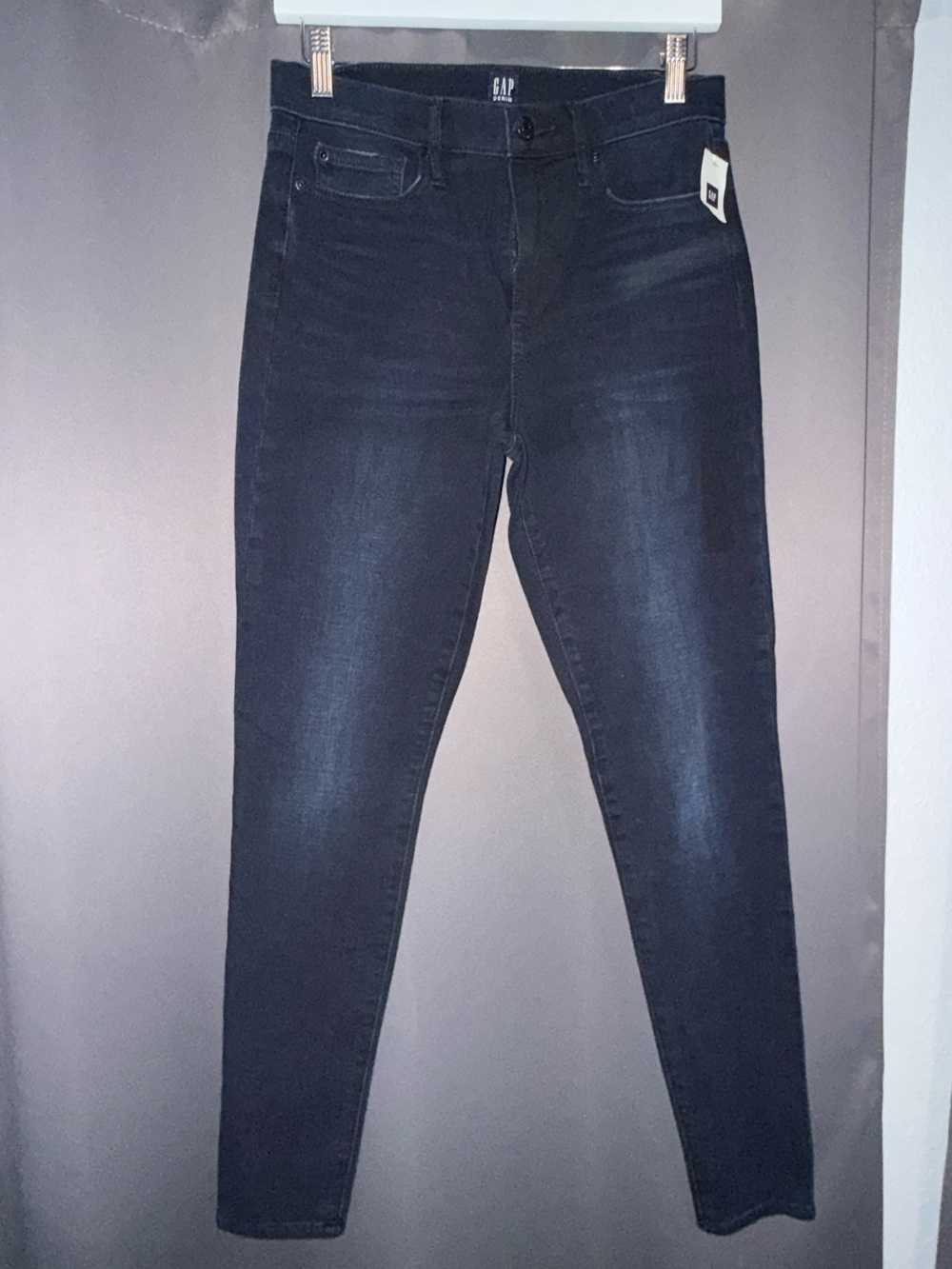 Gap High Rise True Skinny Jeans - Dark Wash